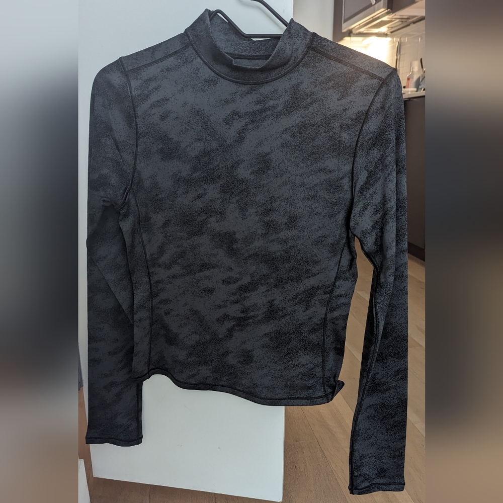 Gray Long Sleeve Top